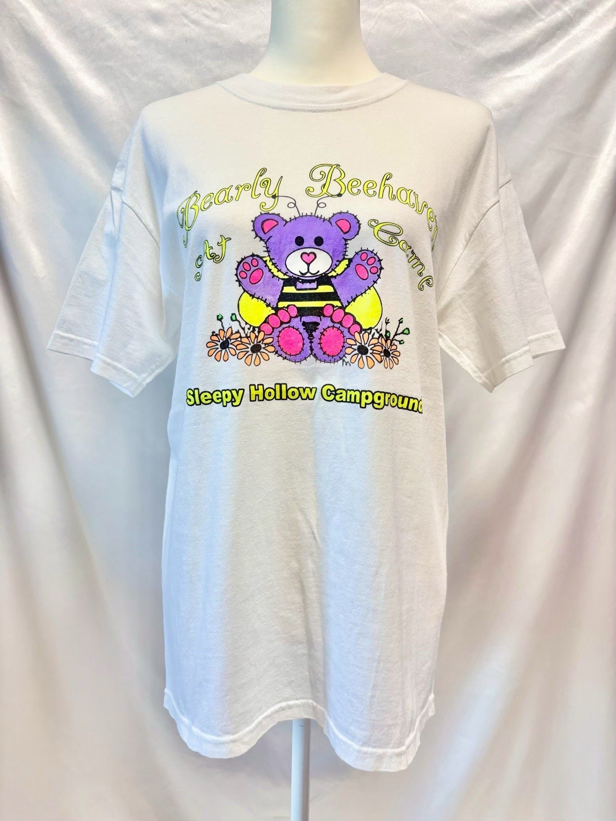1990s 2000s Teddy Bear Graphic T Shirt Size M Y2K