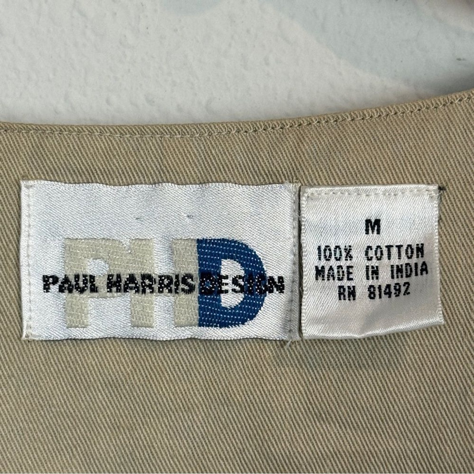 Vintage 90s Paul Harris Design Embroidered Cottagecore Vest M