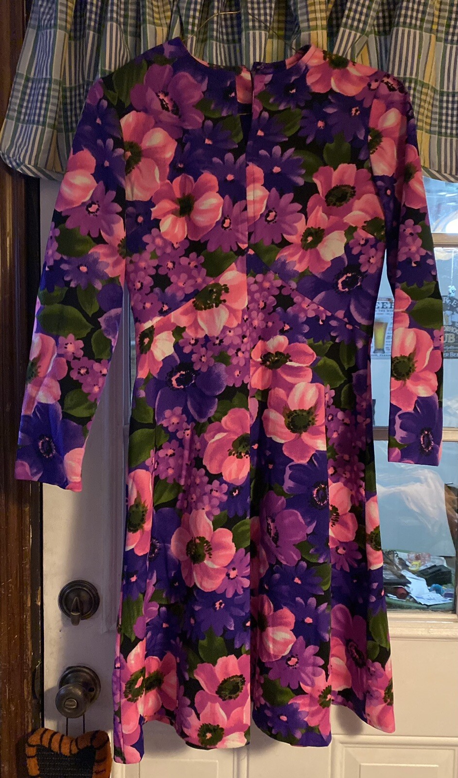 Gorgeous Vintage Hawaiian Look Pink/Purple Floral Dress Size 14 by It’s Better