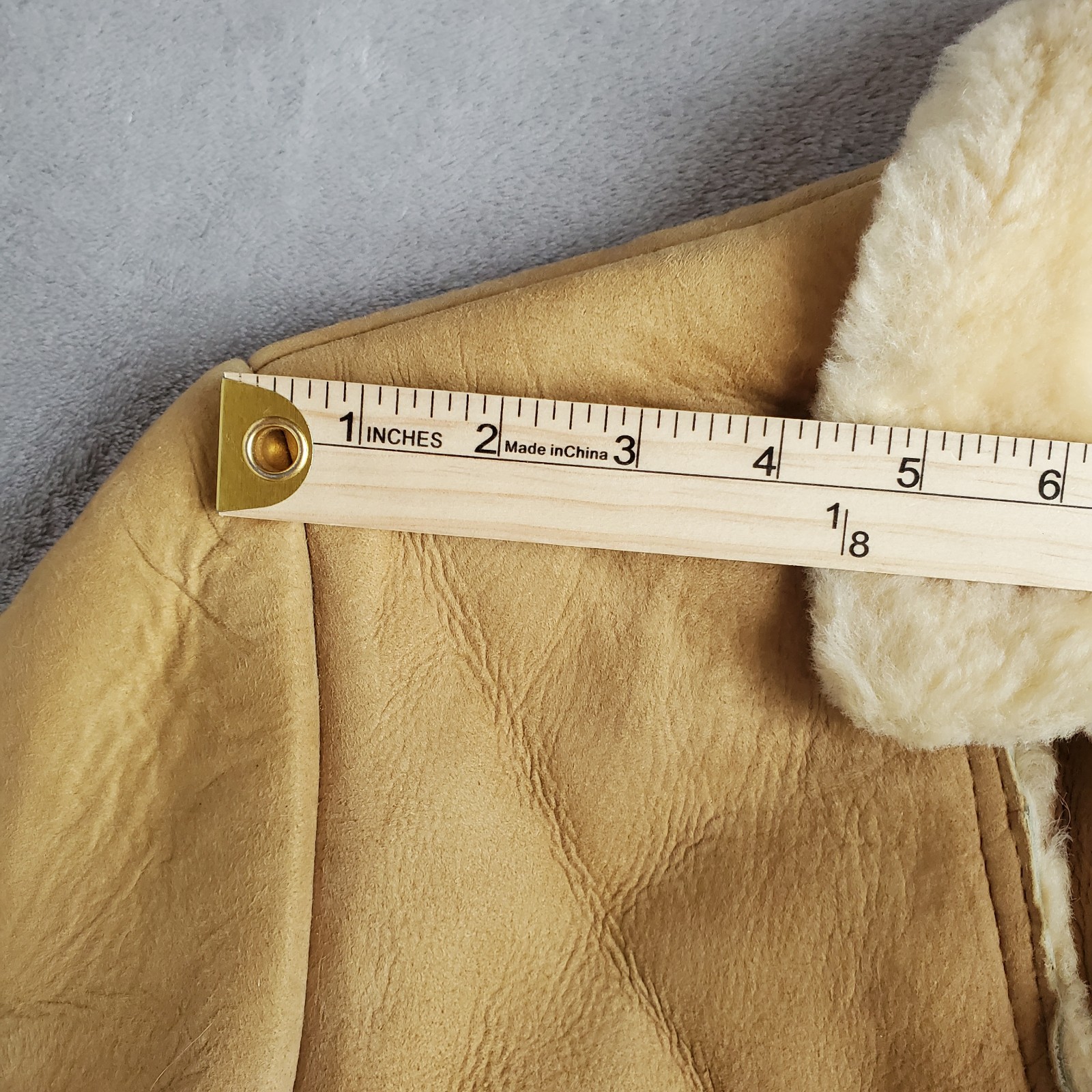 Vintage Knight Tailors Shearling Sheepskin Coat Genuine 70s Rancher Womens 10