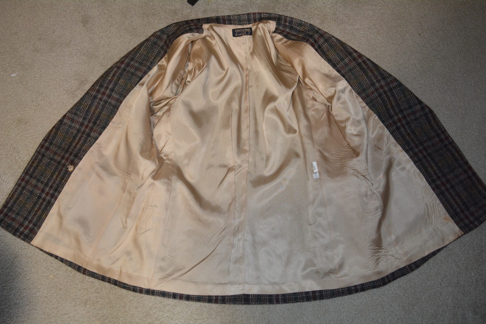 VTG Women’s 100% Wool Plaid Maxi Skirt Suit Set 14 COUNTY SHOP by MARSHALL FIELD