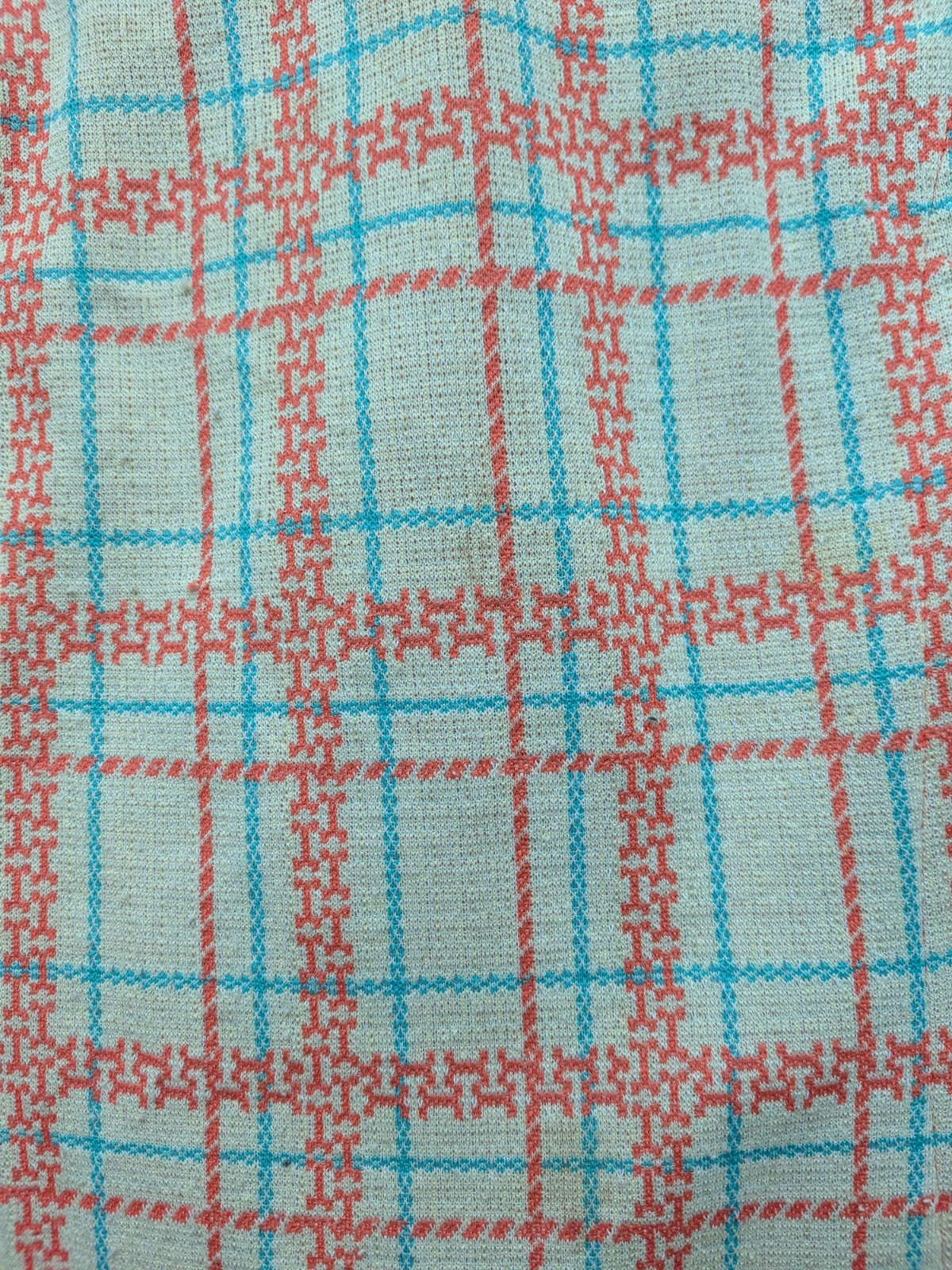 Vintage Polyester Secretary Dress Plaid Double Pleat Granny Core Grandma Hipster