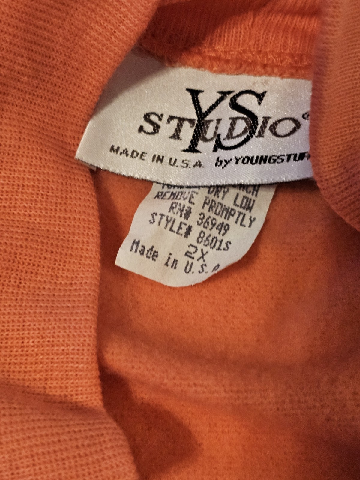 Vintage Young Stuff Studio patterned knit insert solid sleeves sweatshirt Y2K 2X
