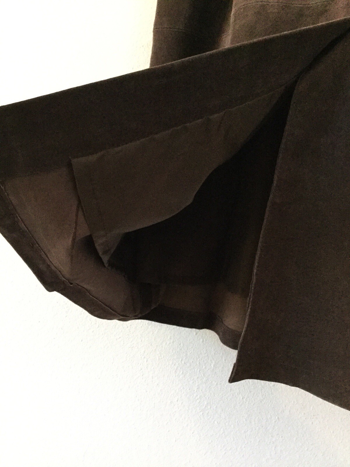 Vintage Deep Plum Purple Suede Midi Skirt by Dialog Size 6 1980’s 1990’s (076)