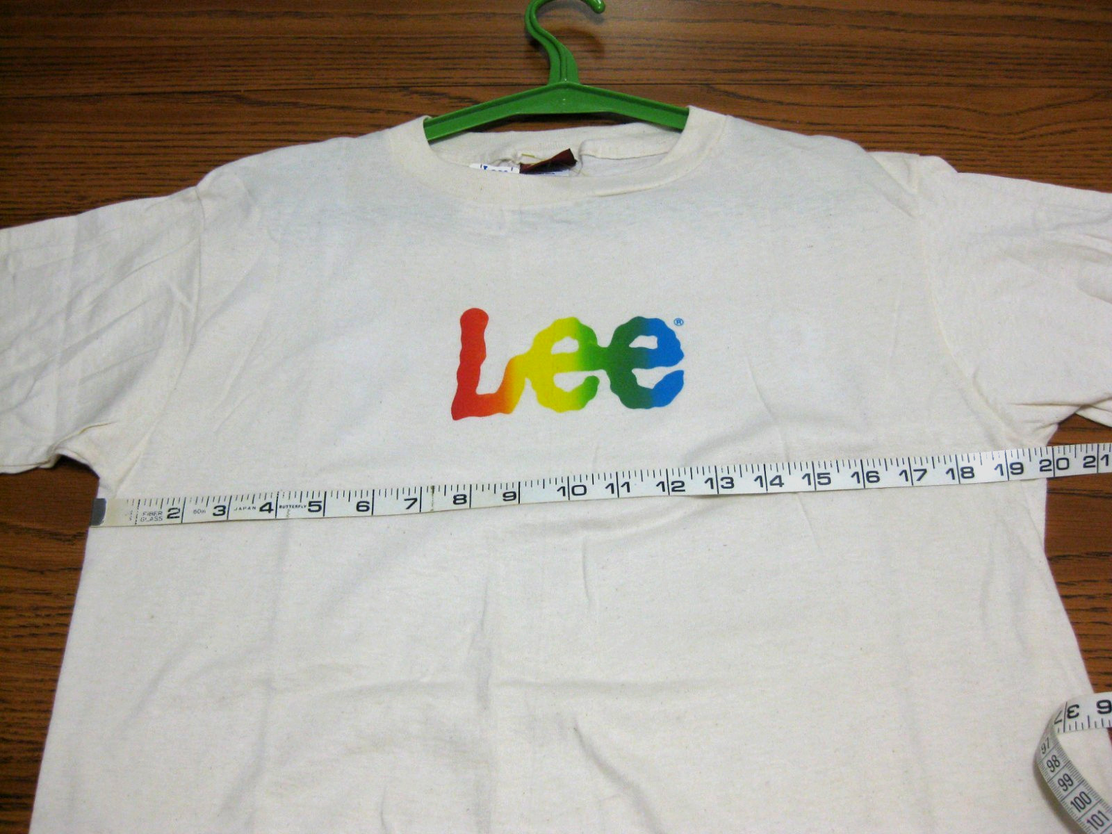 Vtg Ms Lee Logo Tshirt Ladies Large USA Manila Beige NWT NOS