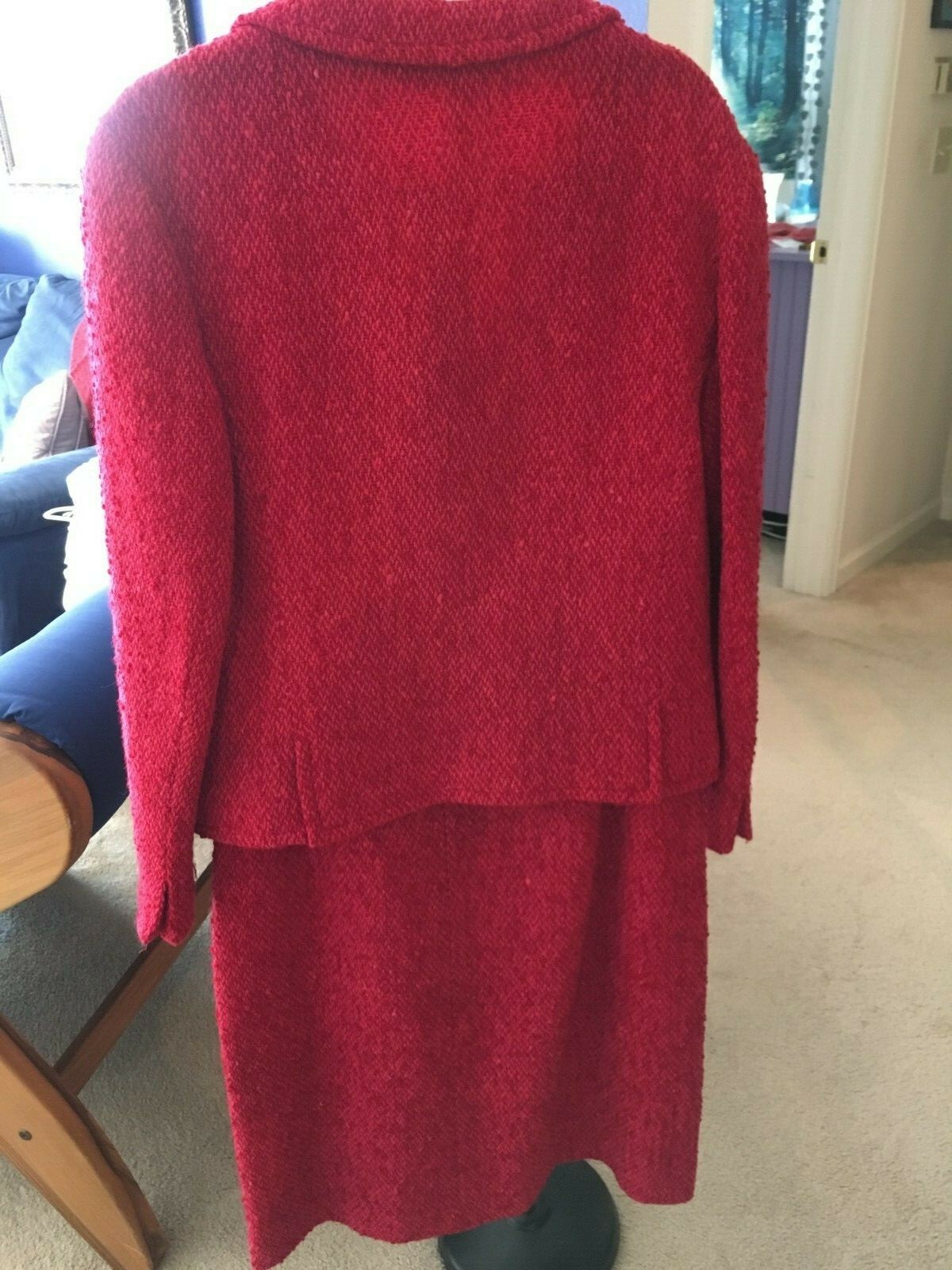 1950’s Vintage Handwoven Donegal Tweed by Jimmy Hourihan- Fuscia Women’s Large