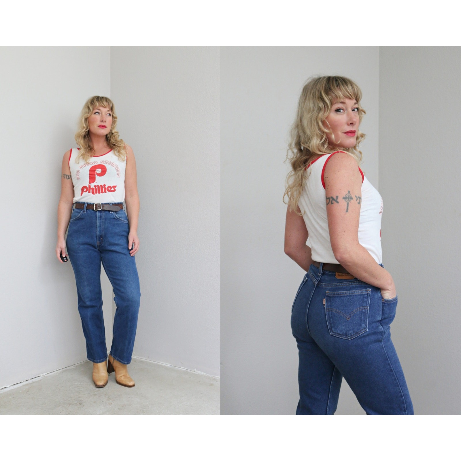 Early 2000’s Vintage Levi’s Stretch Bootcut Jeans ~ Women’s LG XL 34″ 35″ Waist
