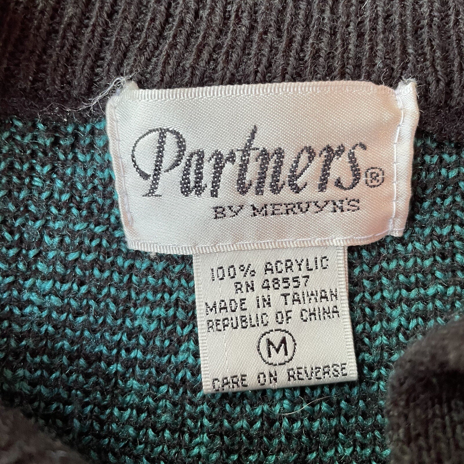 Vintage Partners By Mervyns Acrylic Collared Sweater Soft Excellent Condition