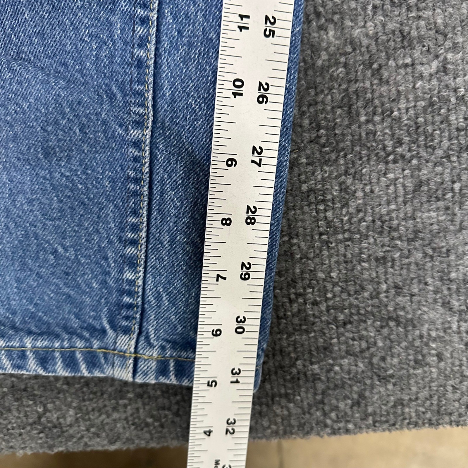 Lee Jeans Womens Size 32×34 Blue High Rise Straight Leg Denim Vintage