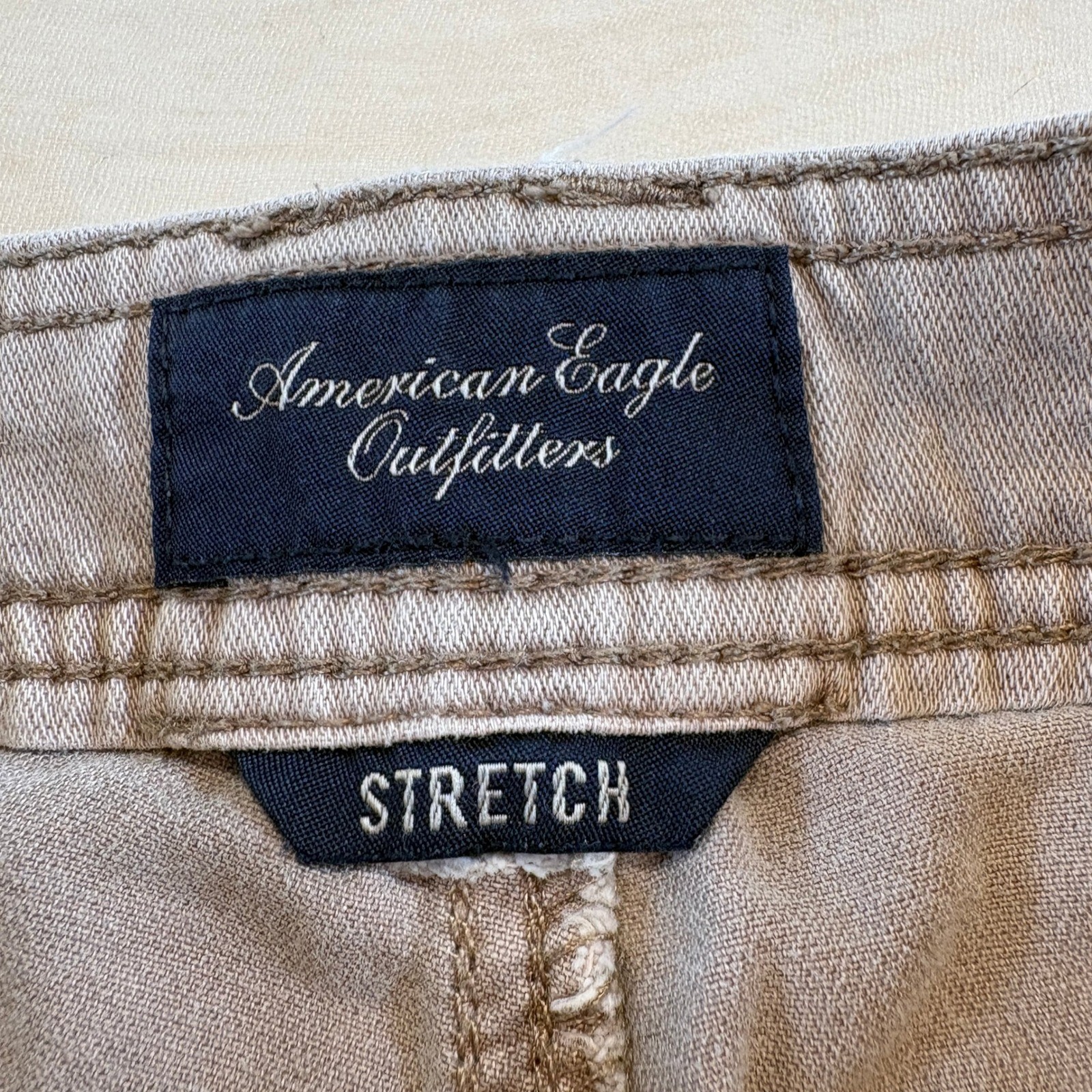 American Eagle Outfitters Womens Vintage 2013 Stretch Tan Short Shorts Size 34