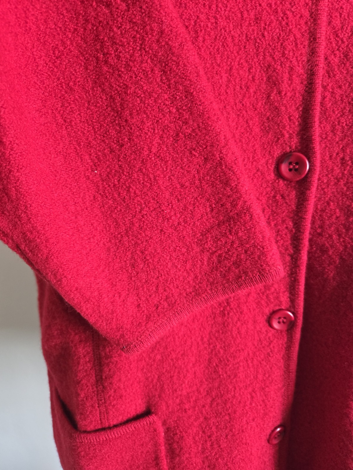 Windridge Cheryl Nash Jacket/Cardigan/red/sizeXL/Women/Marino Wool/Vintage/80s.