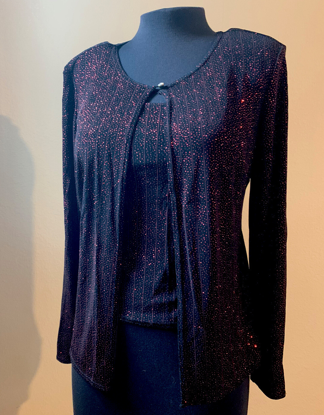 Vintage Onyx Nite Camisole And Jacket Set