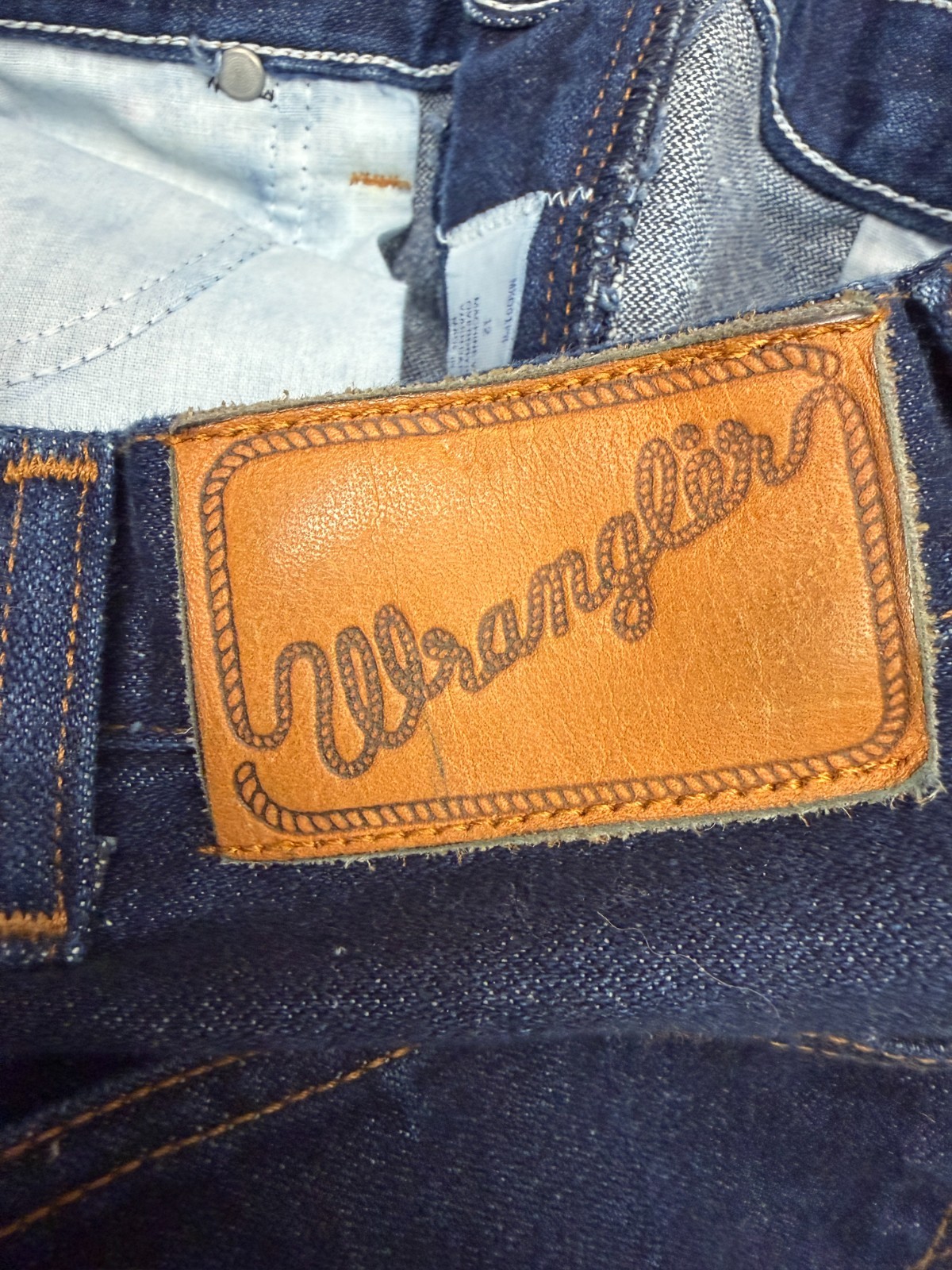 Vintage Wrangler USA Made Misses Full Fit 12 Jeans 80s Western Denim High Rise