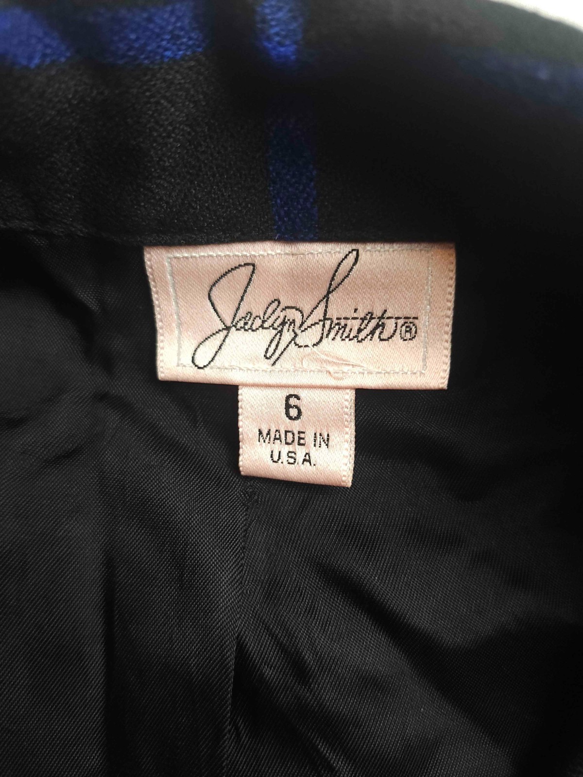 Vtg 80s 90s Jaclyn Smith Blazer 6 Plaid Dark Academia Corporate Goth Twee USA