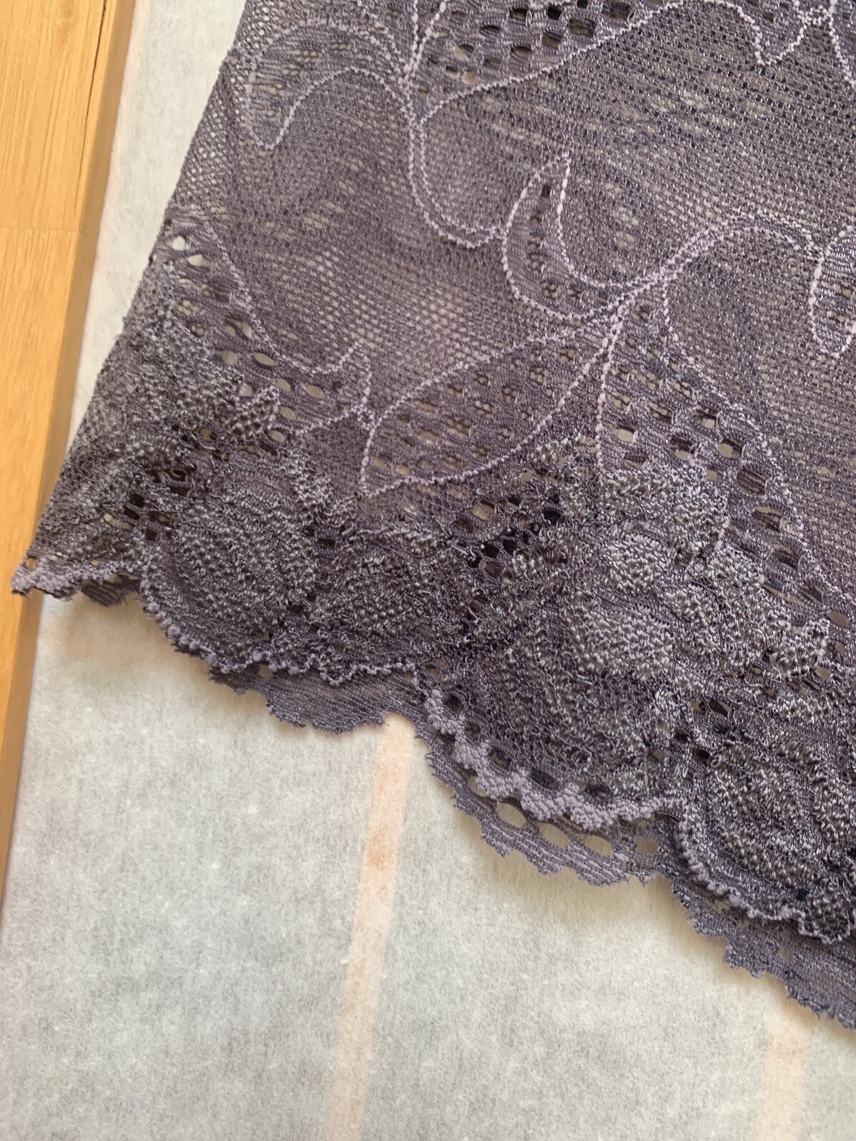 NWOT Marilyn Monroe Gray Lace Cheeky Bikini Panty Panties Lingerie Size S
