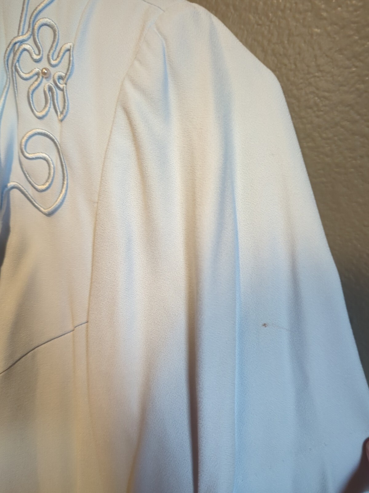 Vintage Studio I Midi One Piece Dress Suit Size 28W Short Sleeve Light Blue NWT
