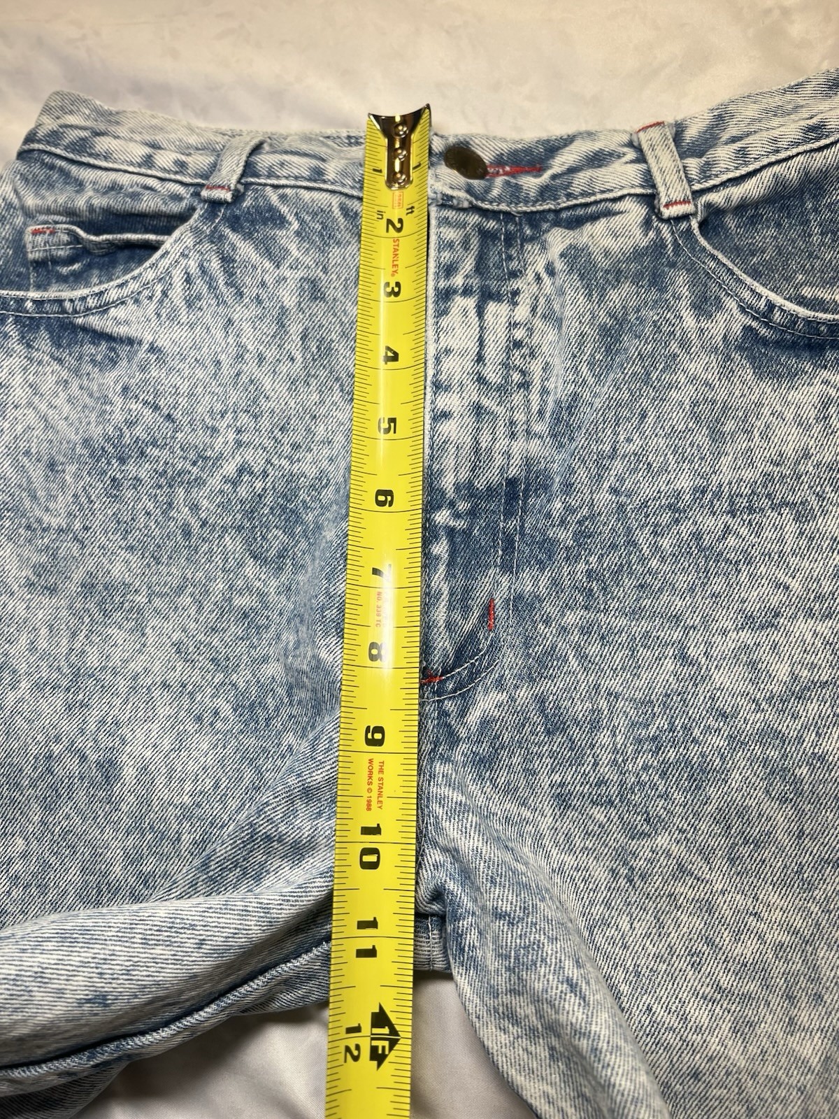 Vintage80s Made in the Shade Acid Wash Jeans High Waisted Ankle Zip Mom Denim S9