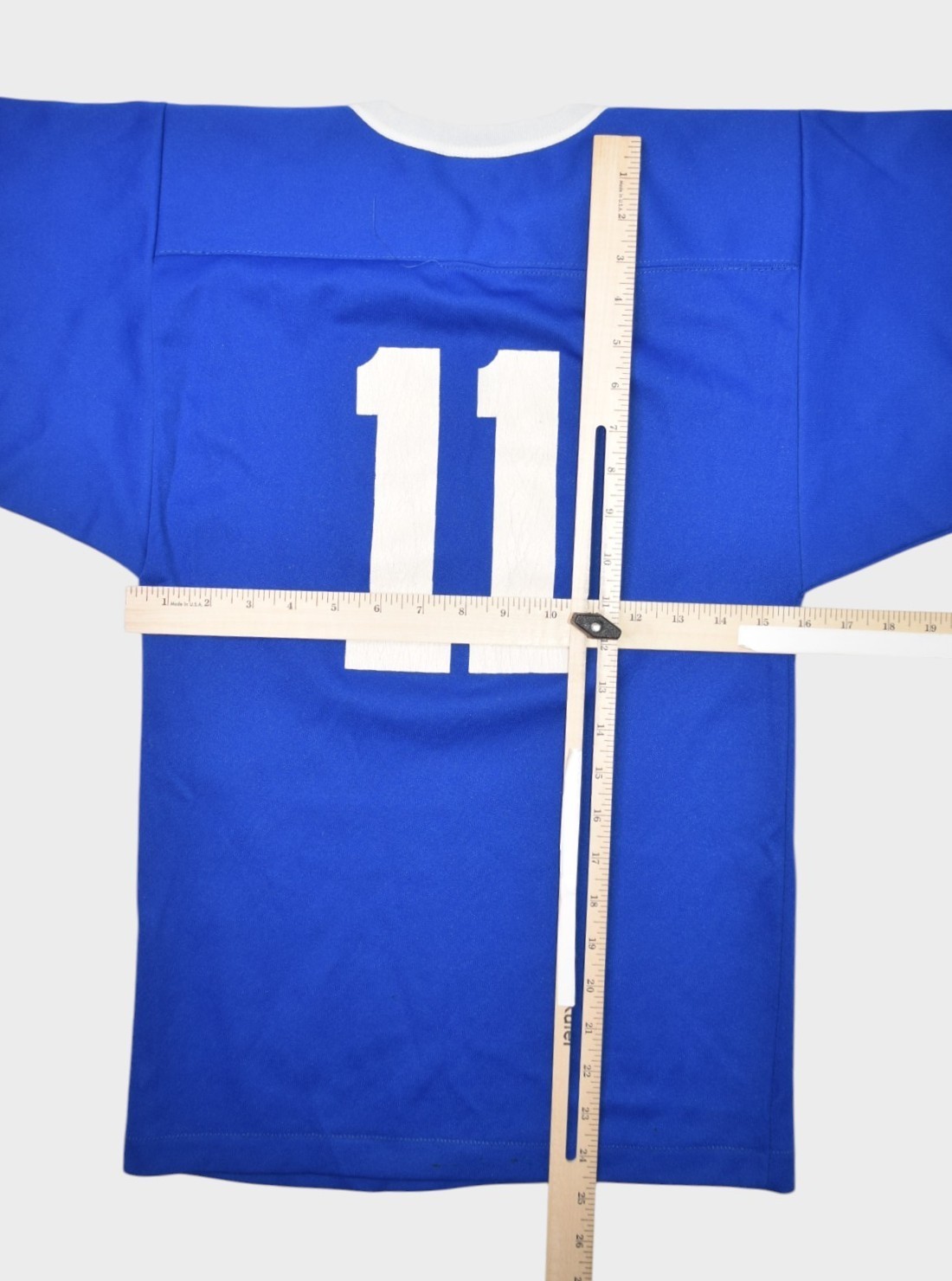 Vintage 80s Jersey Womens S Blue Striped Sports Reachwear Made in USA Football