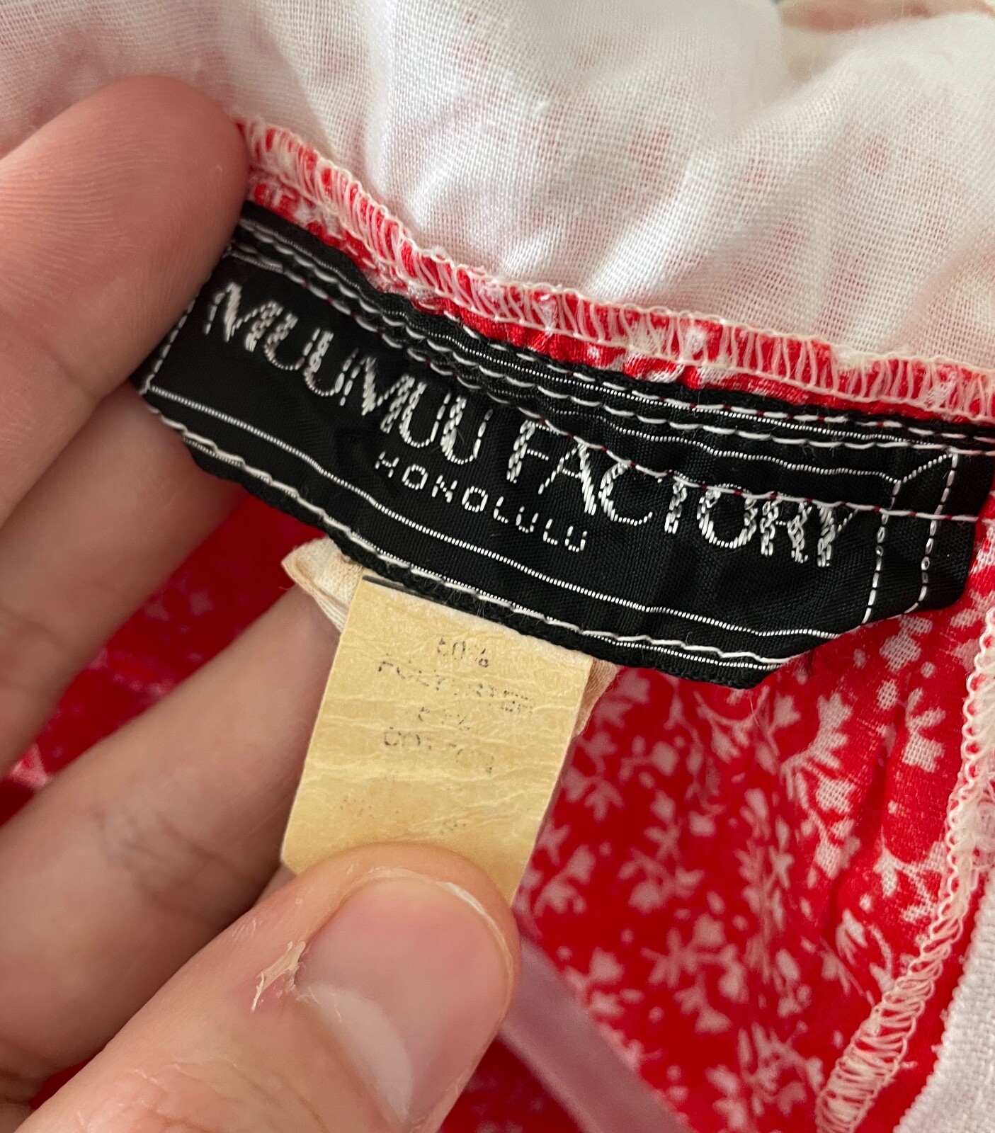 Vtg 70s 80s MuuMuu Factory XS S M Hawaiian Long Hostess Gown Dress Peasant Boho