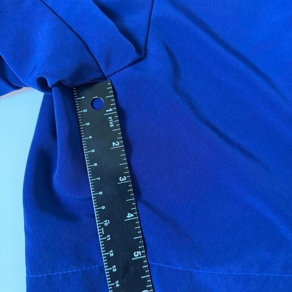 Vintage 80s Royal Blue High Waisted Culotte Shorts Medium