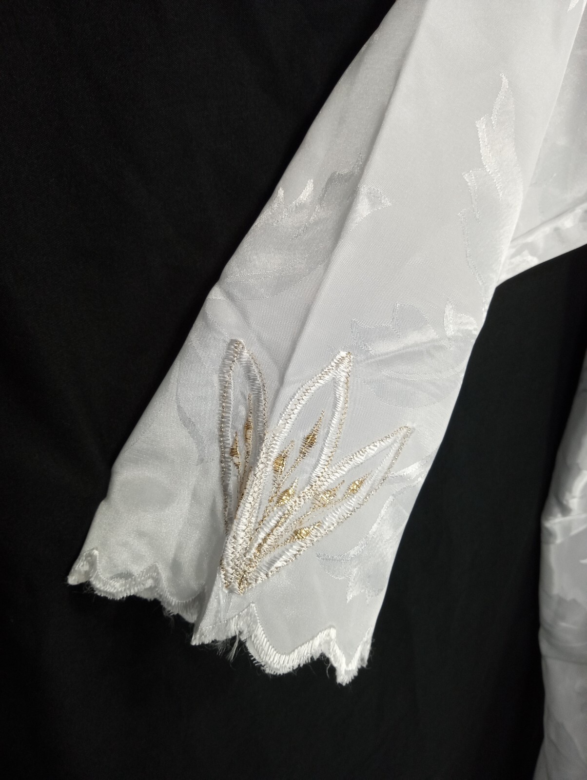 Y2K white satin women’s gold Beaded Sequined long evening soiree dress