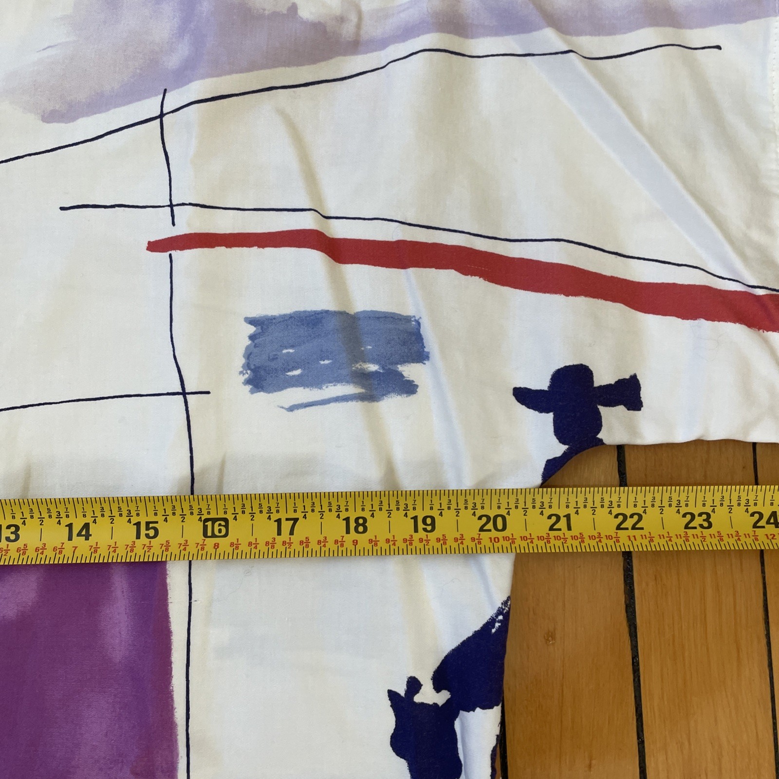 Vtg 80s Stuart Lang Button Up Abstract Art Deco Horse Cowboy Western Sz 6 L