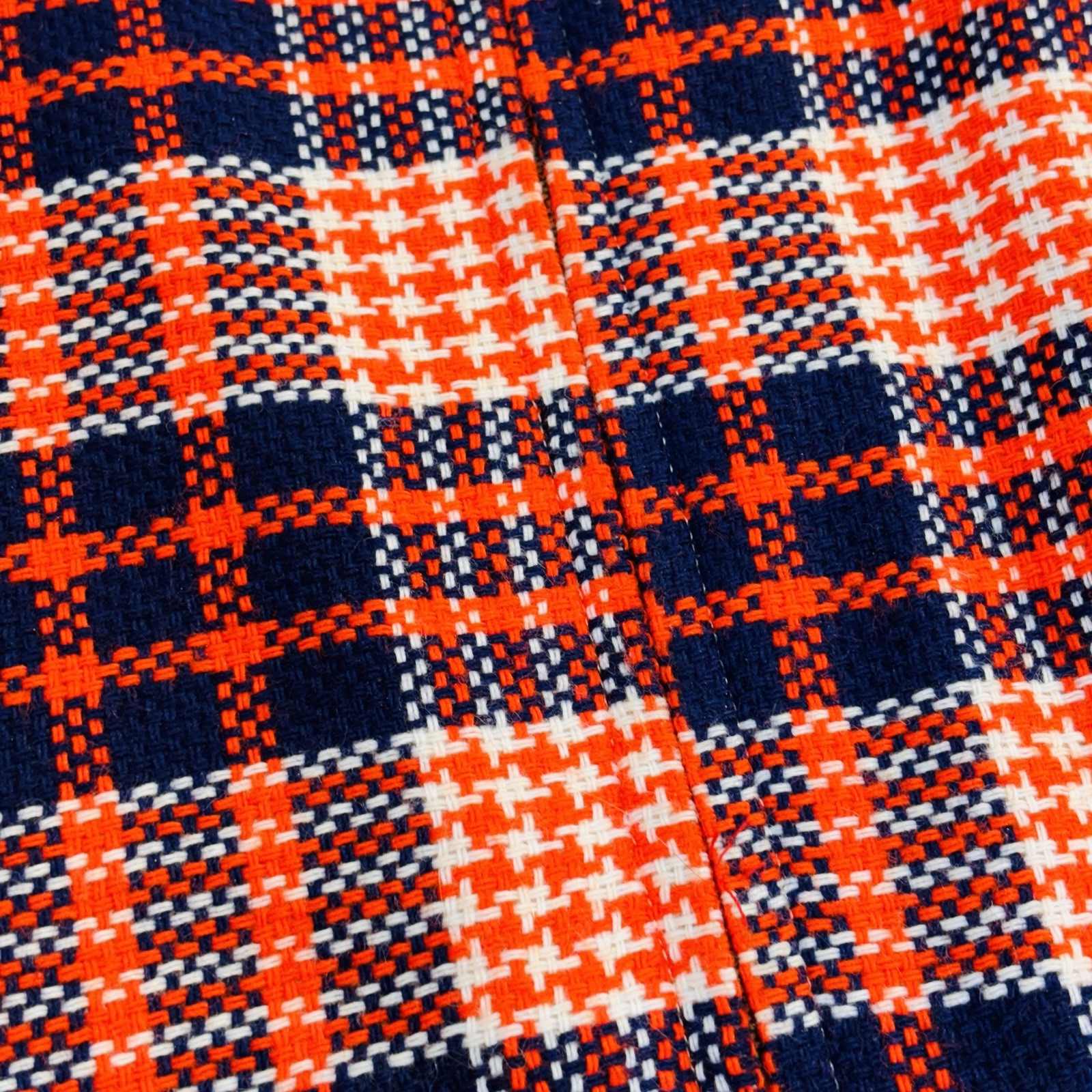 Queen of The Capes Country Place 100% Wool Cape Poncho 60s VTG Windowpane Plaid