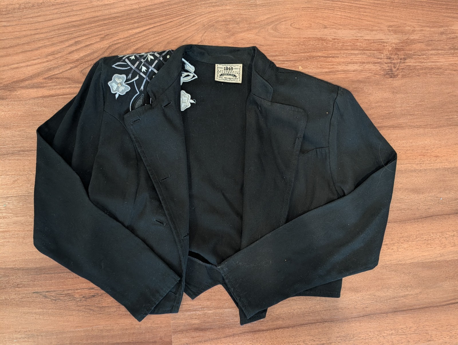 Vintage 1849 Authentic Ranchwear Embroidered Cropped Jacket/Bolero