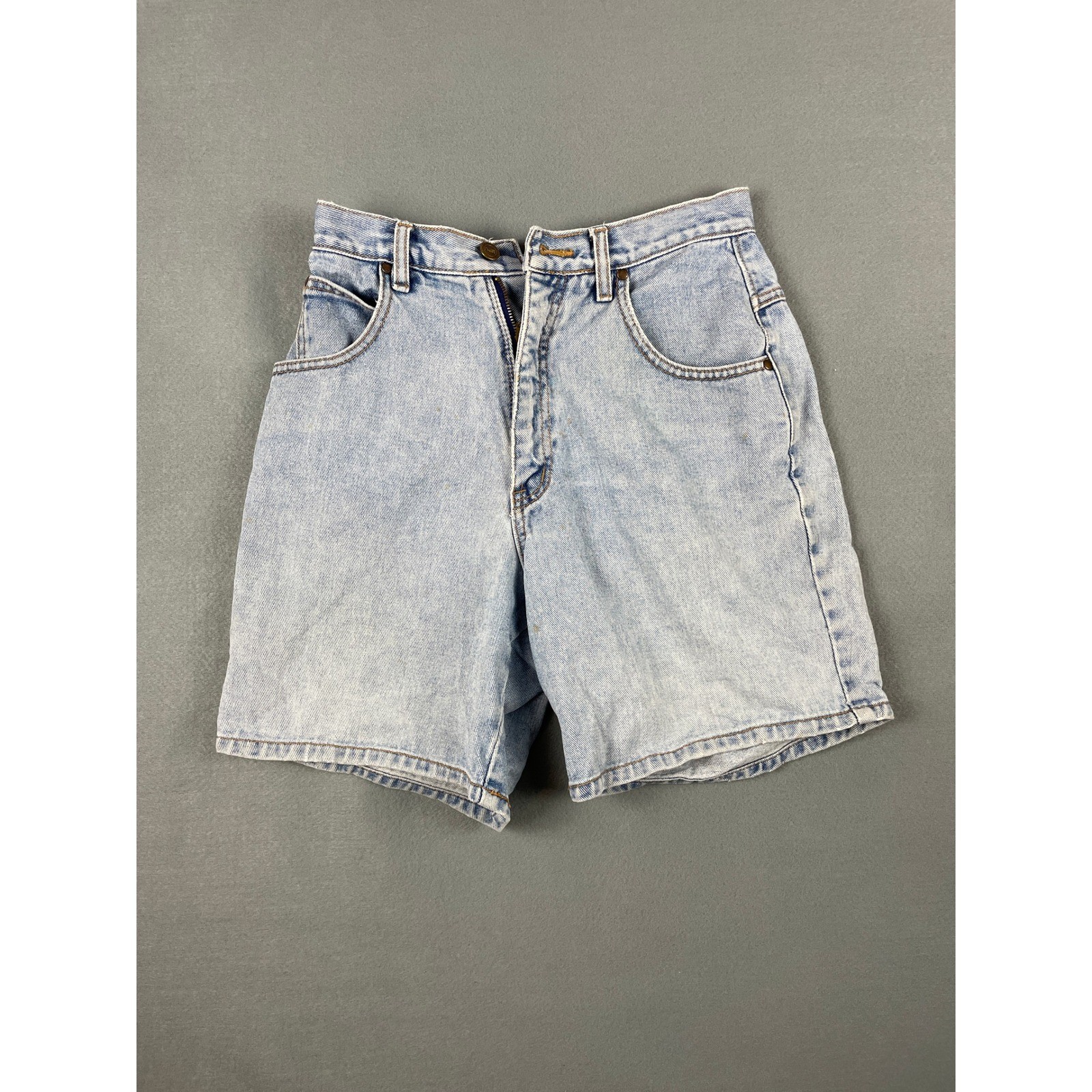 Northern Reflections Denim Mom Shorts 90s Boho Retro Light Wash Cotton 27
