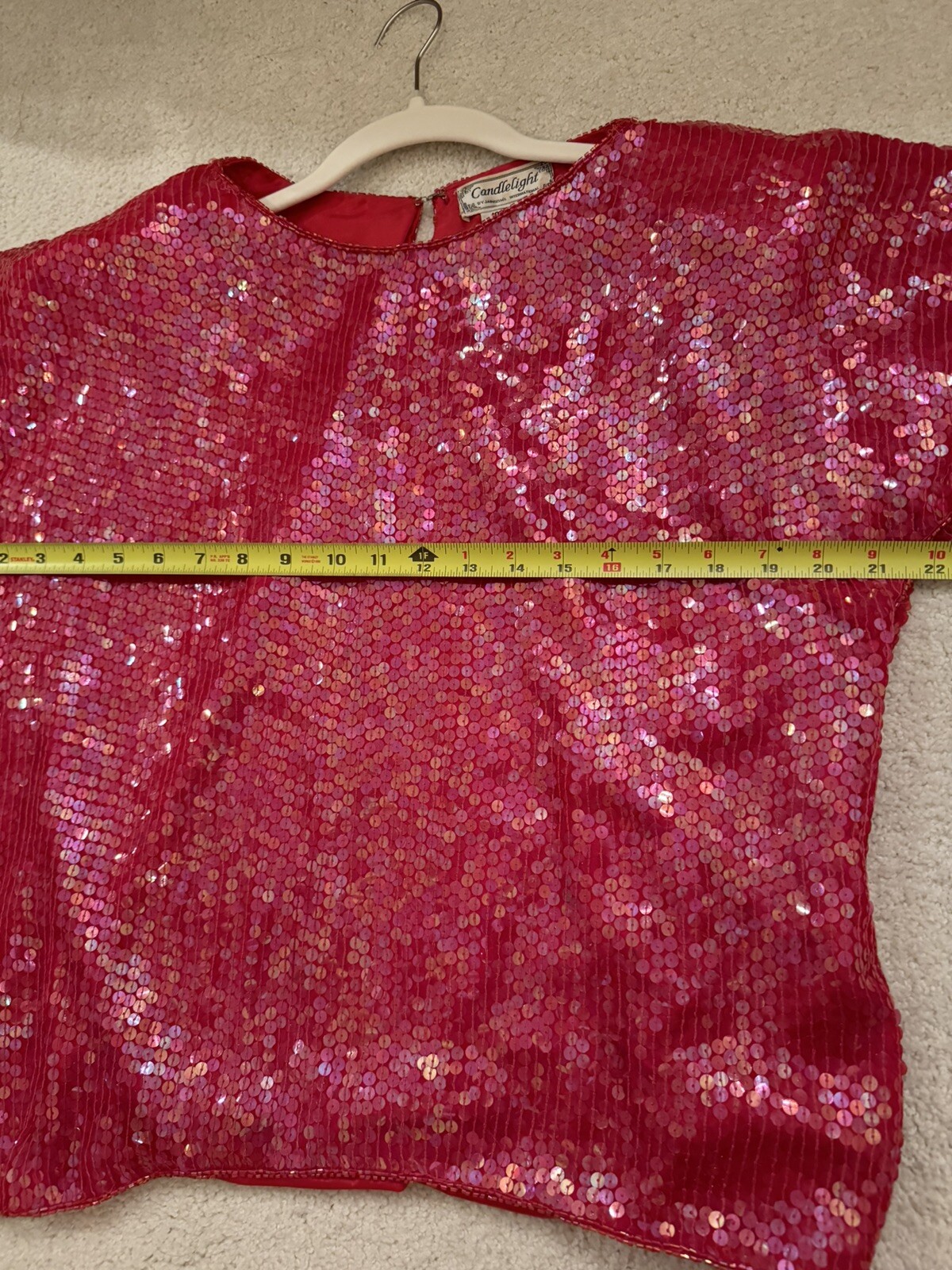 VTG Candlelight by Jainson’s International 100% Silk Red Dress 80s Glam Size M