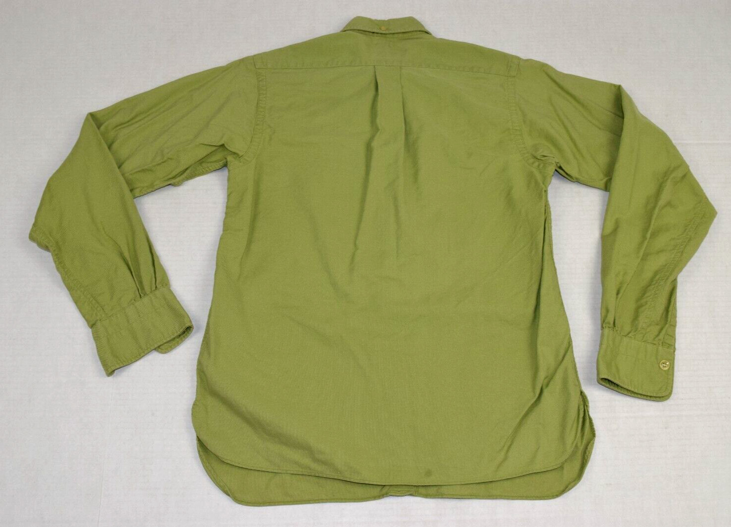 Vintage Shirt The Gabey IVYS Size 10 XS/S 50s Avocado Green Cotton Made USA