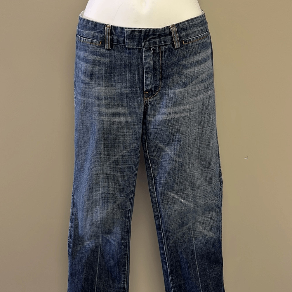 7 for all Mankind 100% Cotton Fade Distressed Trousers Sz 29 #00940190