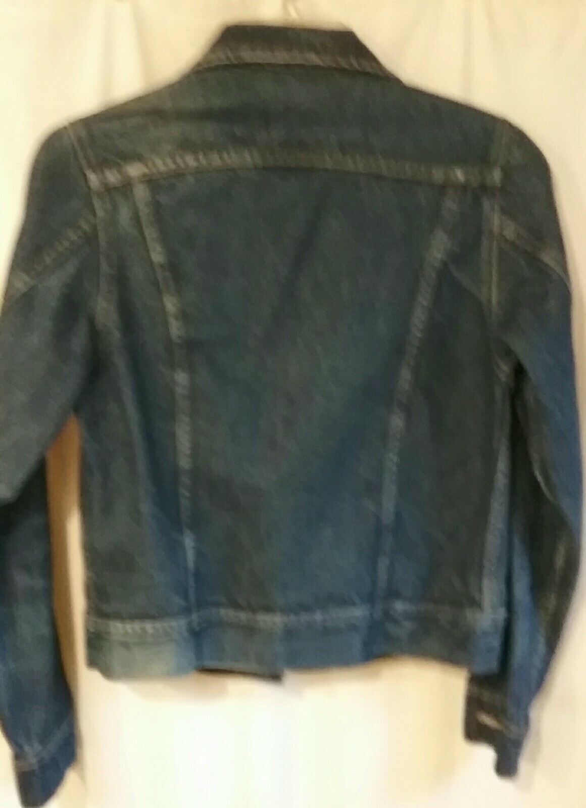 Vtg Small S 7 Ms Lee Usa Trucker Rocker Grunge Punk Biker Denim Jean Jacket Usa