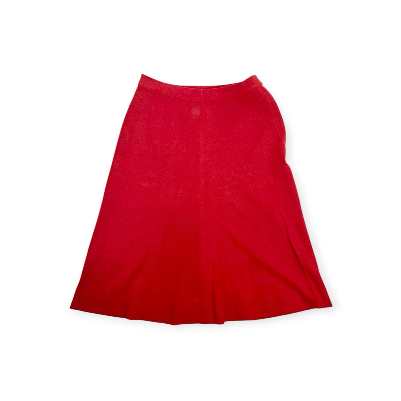 VTG 1940s RED WOOL FELT SWING SUIT JACKET SKIRT RHINESTONE BEE ROCKABILLY MCM M
