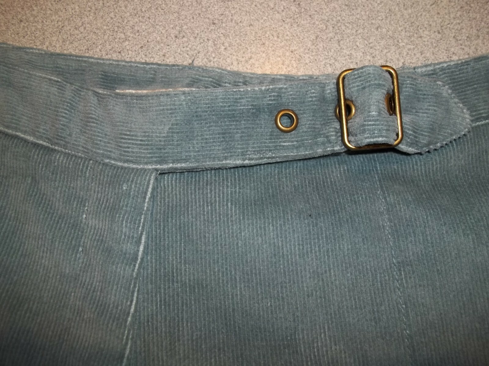 Evan Picone Womens Wide Leg Corduroy Pants Size 16W Blue High Waist Vintage NWT