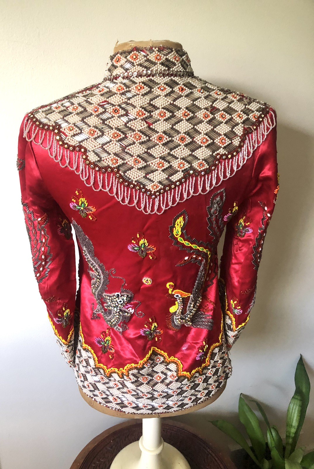 1950’s Heavily Beaded Chinese Dragon & Phoenix Jacket