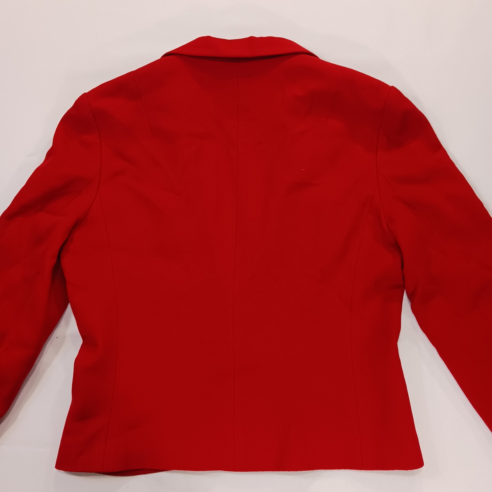 Vintage I. Magnin David Hayes Women’s Red 100% Pure Wool Blazer Jacket Size 14