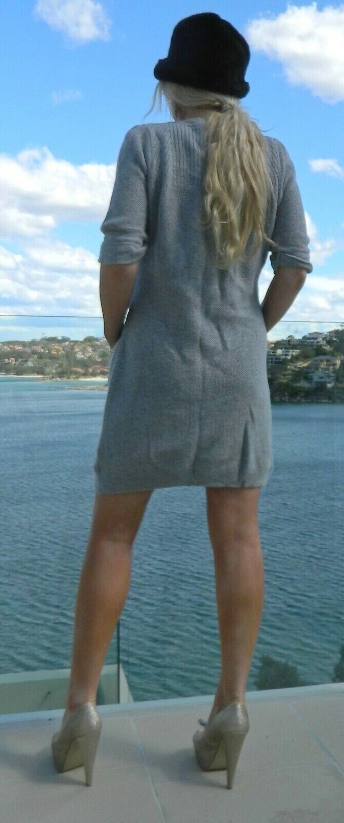 VINTAGE Marks & Spencer Autograph Weekend Couture Retro Knit Dress