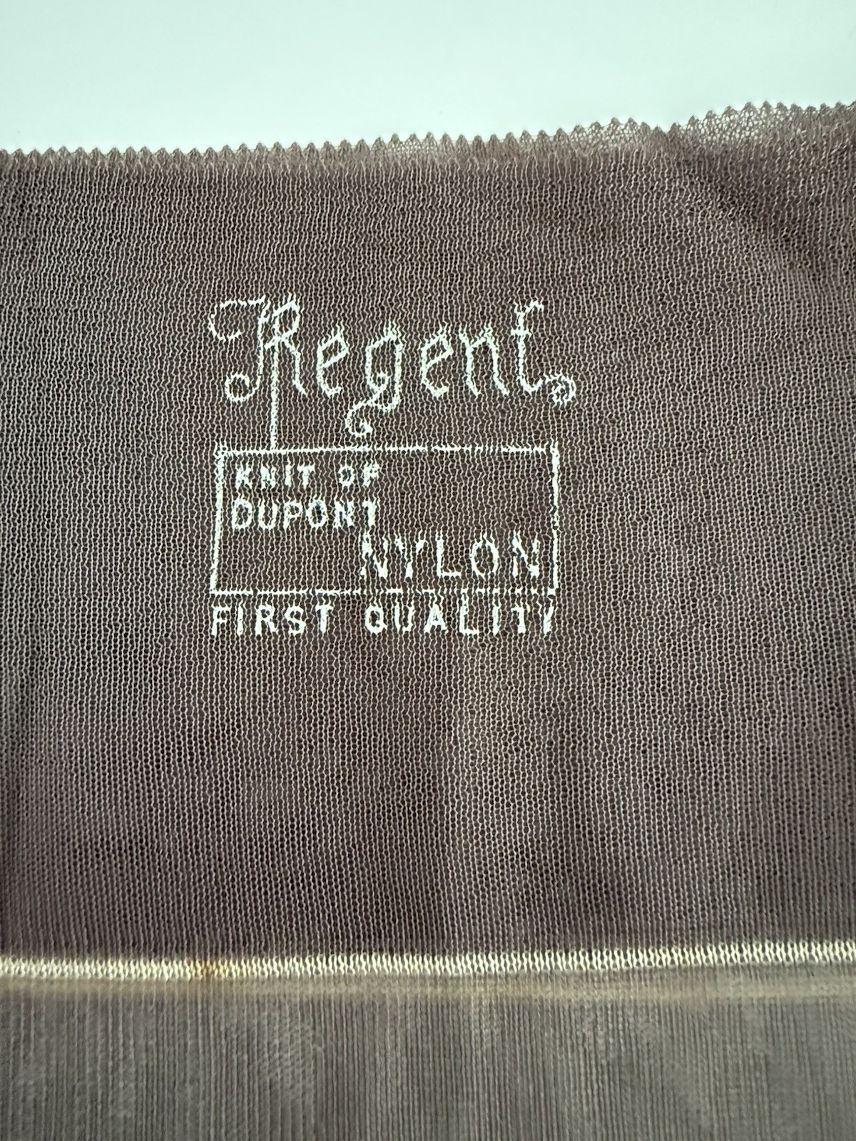 Vintage Regent Seamed Flat Knit Stockings 33 Inches Long