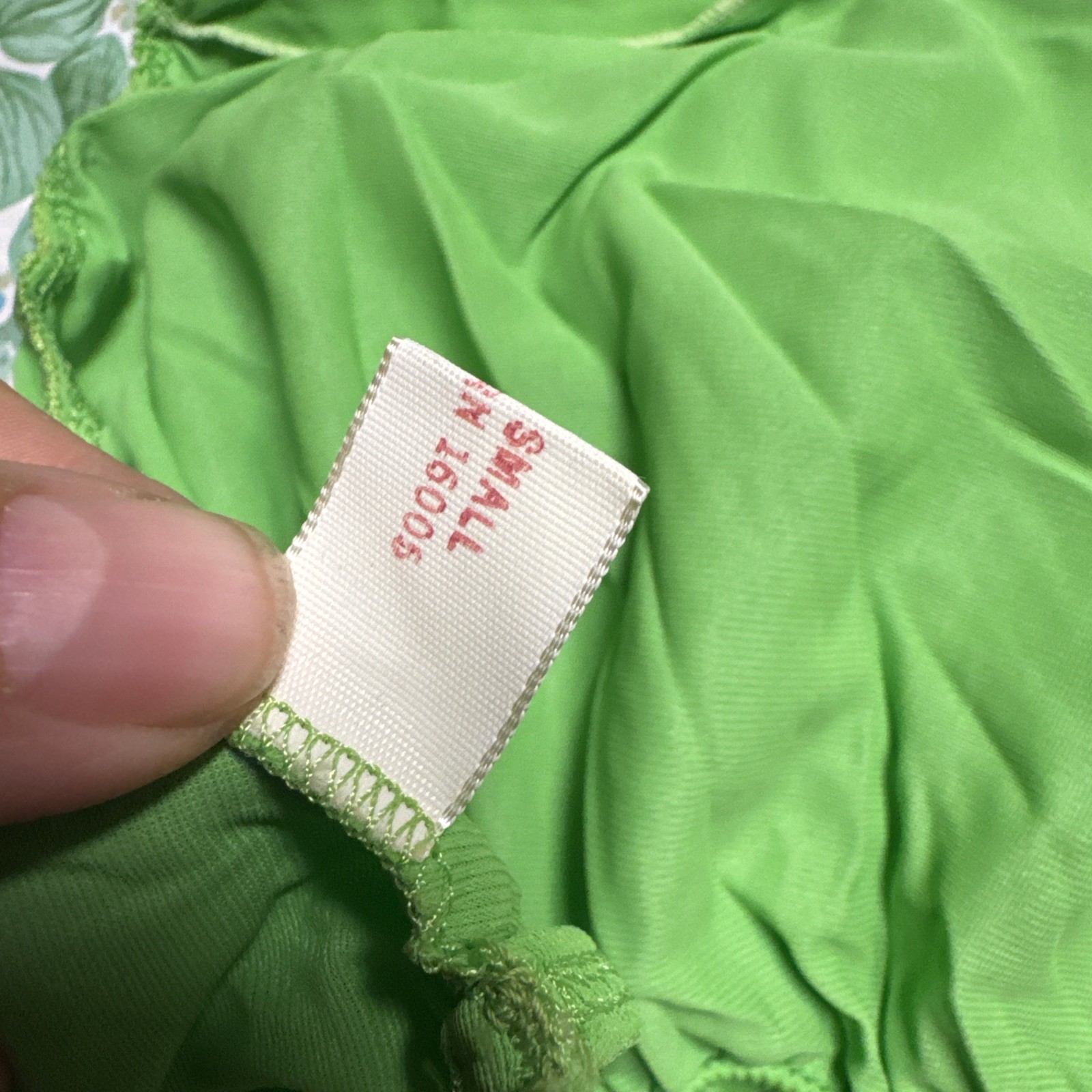Vintage Retro Groovy Highlighter Green 3piece Lingerie Sleep Set Sexy Set