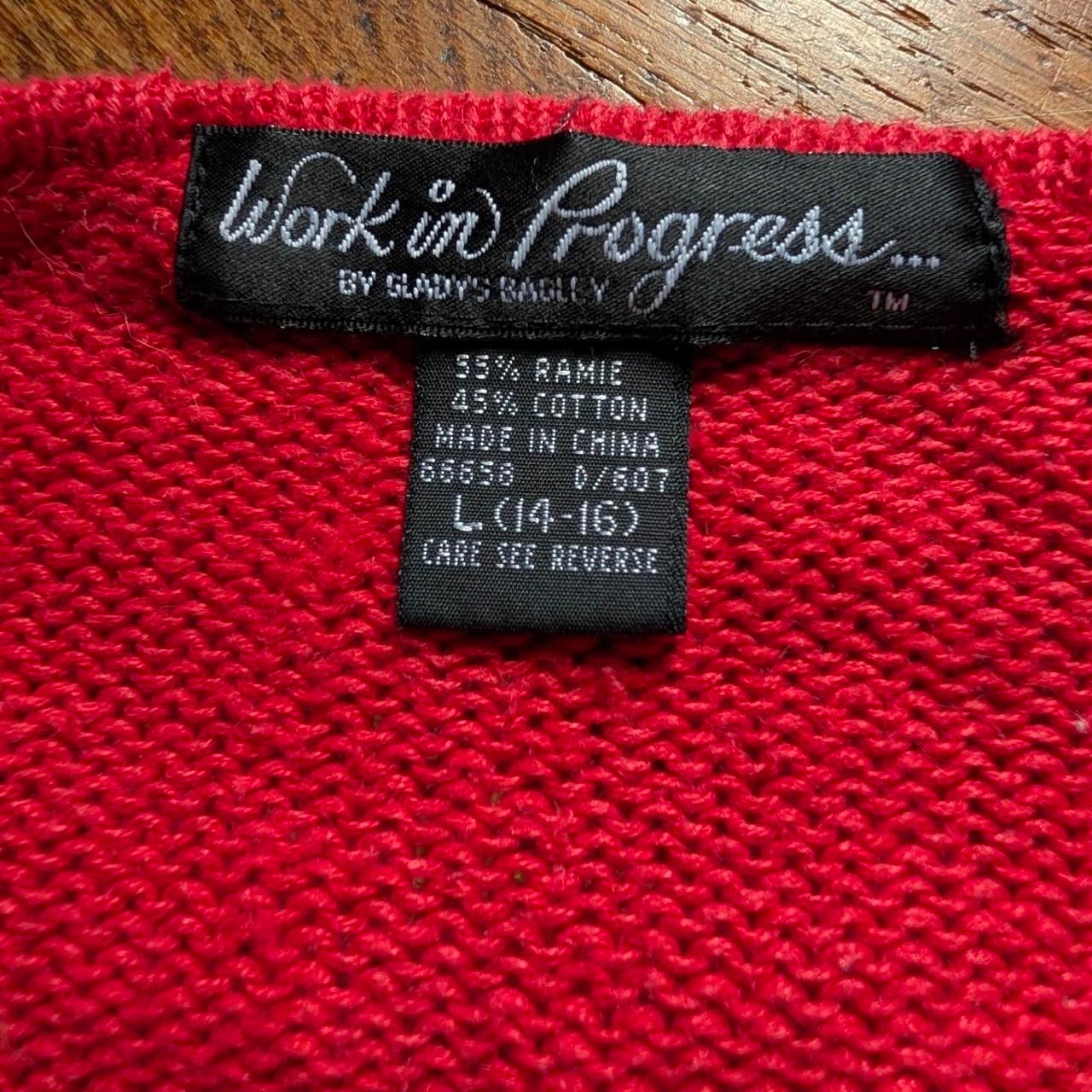 Vintage 80s Christmas sweater size L (14-16) ugly sweater