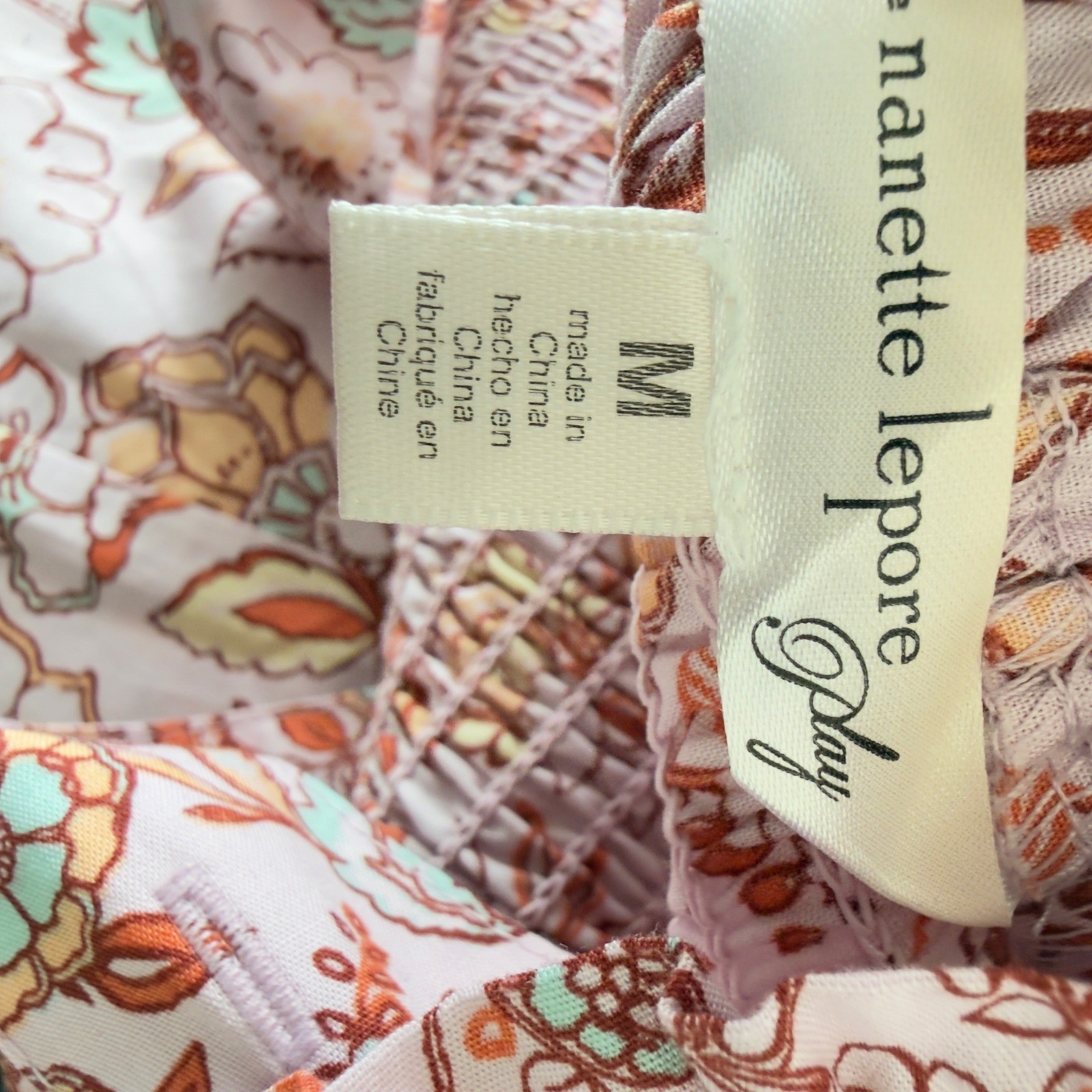 Nanette Lenore Medium Floral Patchwork Cottagecore Prairie Chic Hippie Dress