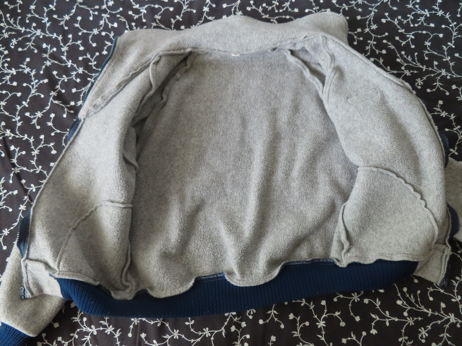 vintage 70s womens patagonia fleece full zip jacket sz 13/14