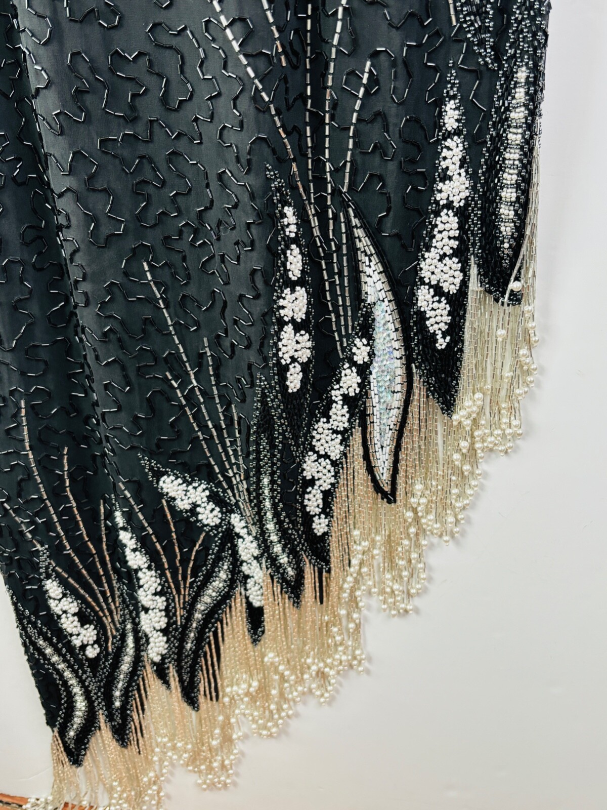 VTG 80’S LILLIE RUBIN EMBELLISHED BEADED SEQUIN EVENING COCKTAIL DRESS GOWN*S