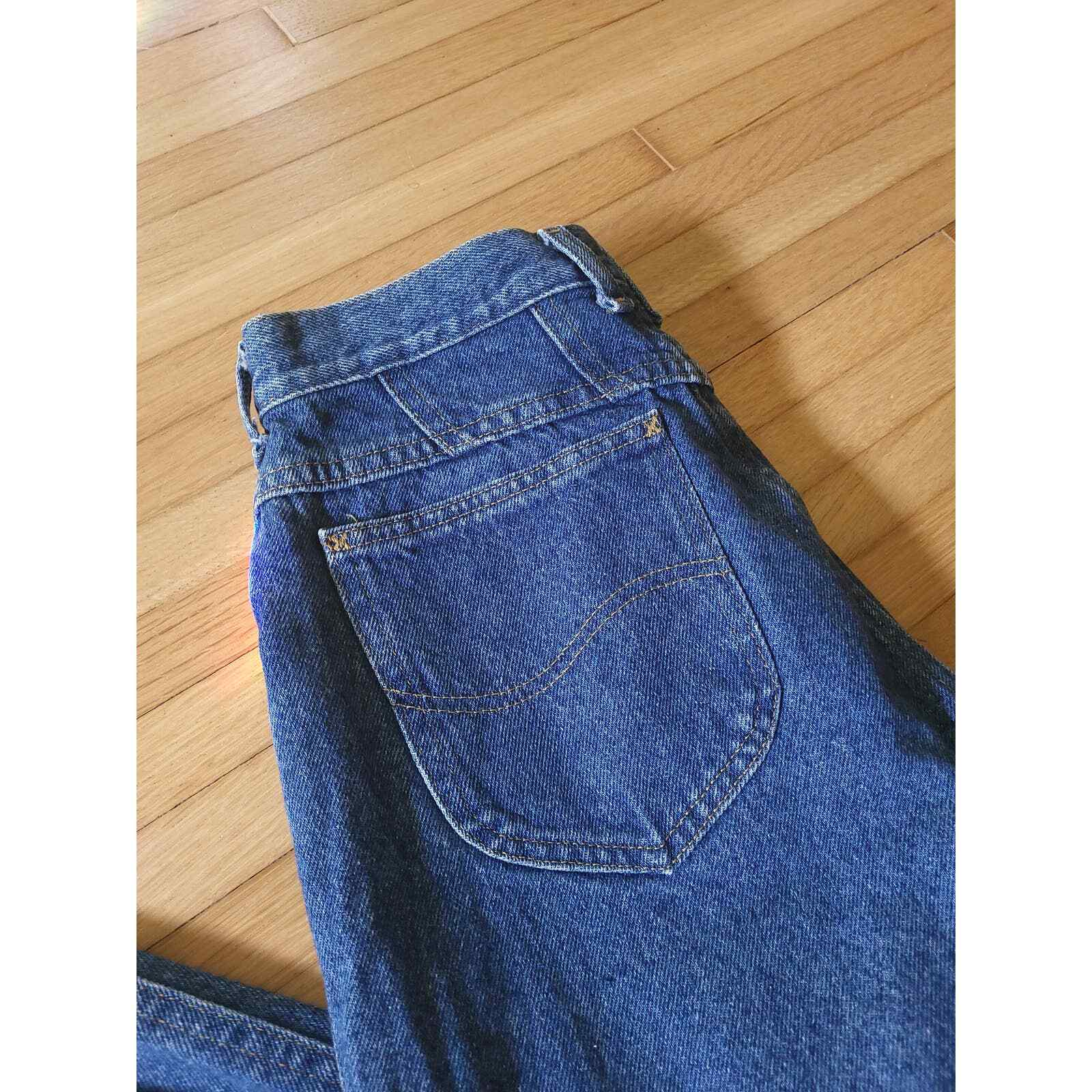 Vintage 1980’s Lee Denim Jeans / Faded Distressed / Size 12 / 29 x 30 / Mom