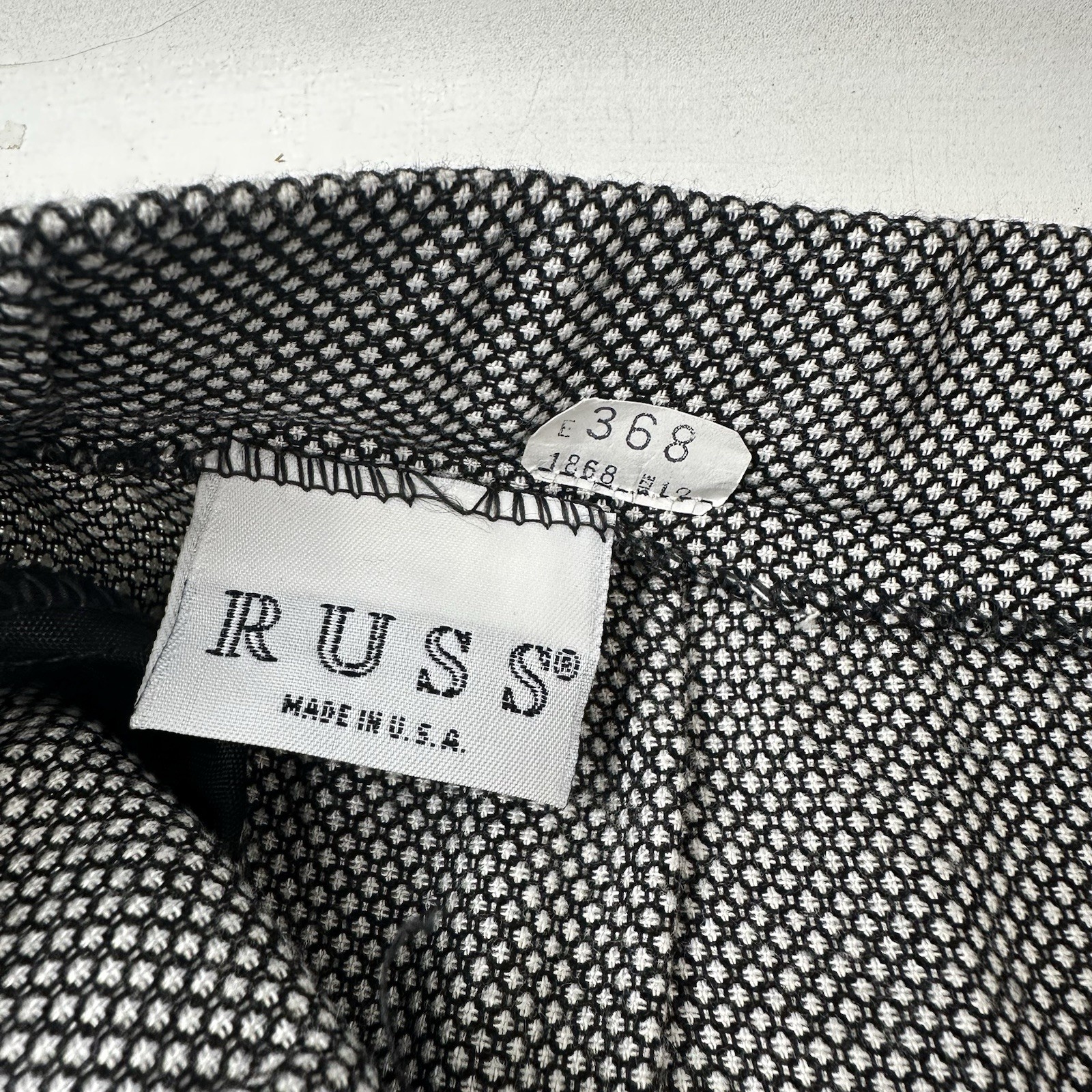 Russ Womens 12 Vintage Skirt 26” Waist 27” Length NOS New Old Stock NWT Pockets