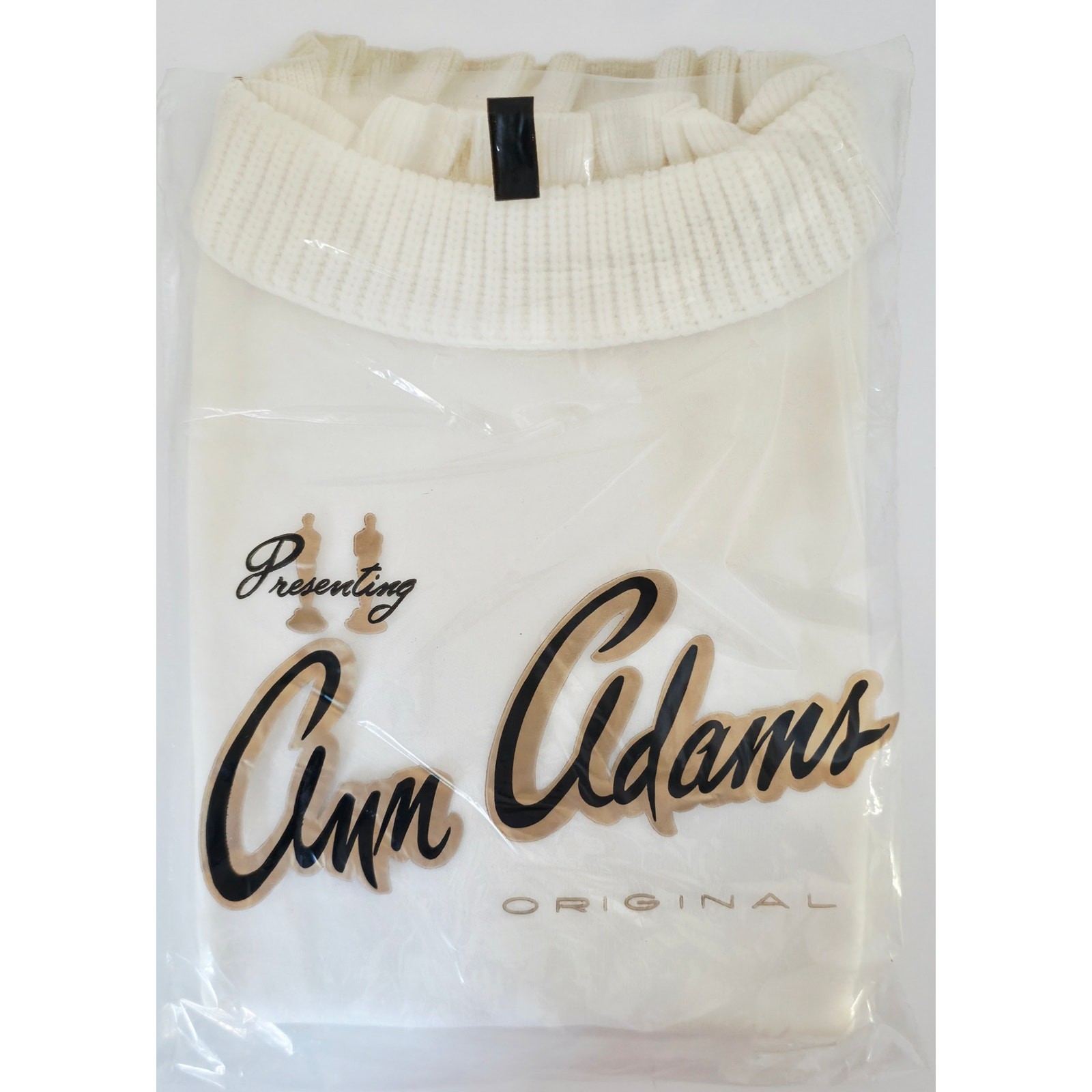 VINTAGE *NEW* 1960’s Ban-Lon Women’s Cream Sweater with Collar Size M (38)
