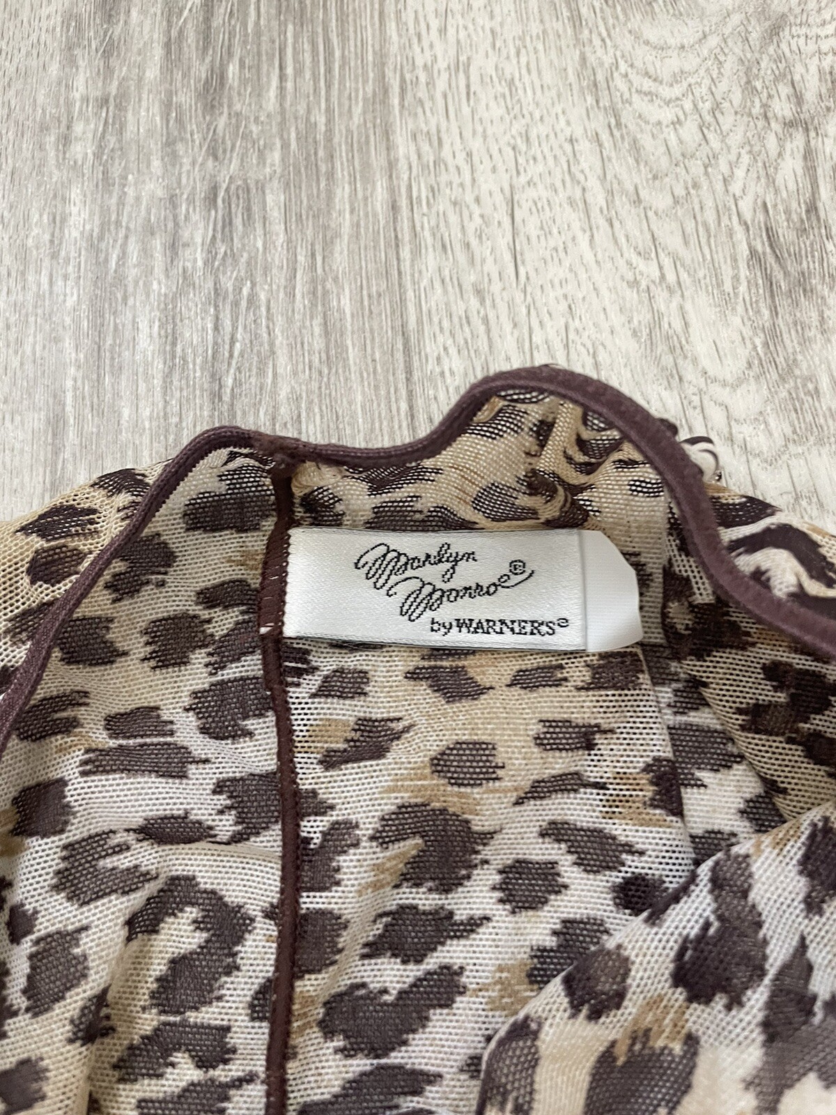 NWT MARILYN MONROE by WARNER’S Vintage Leopard Cheetah Mesh Panties Tap Shorts M