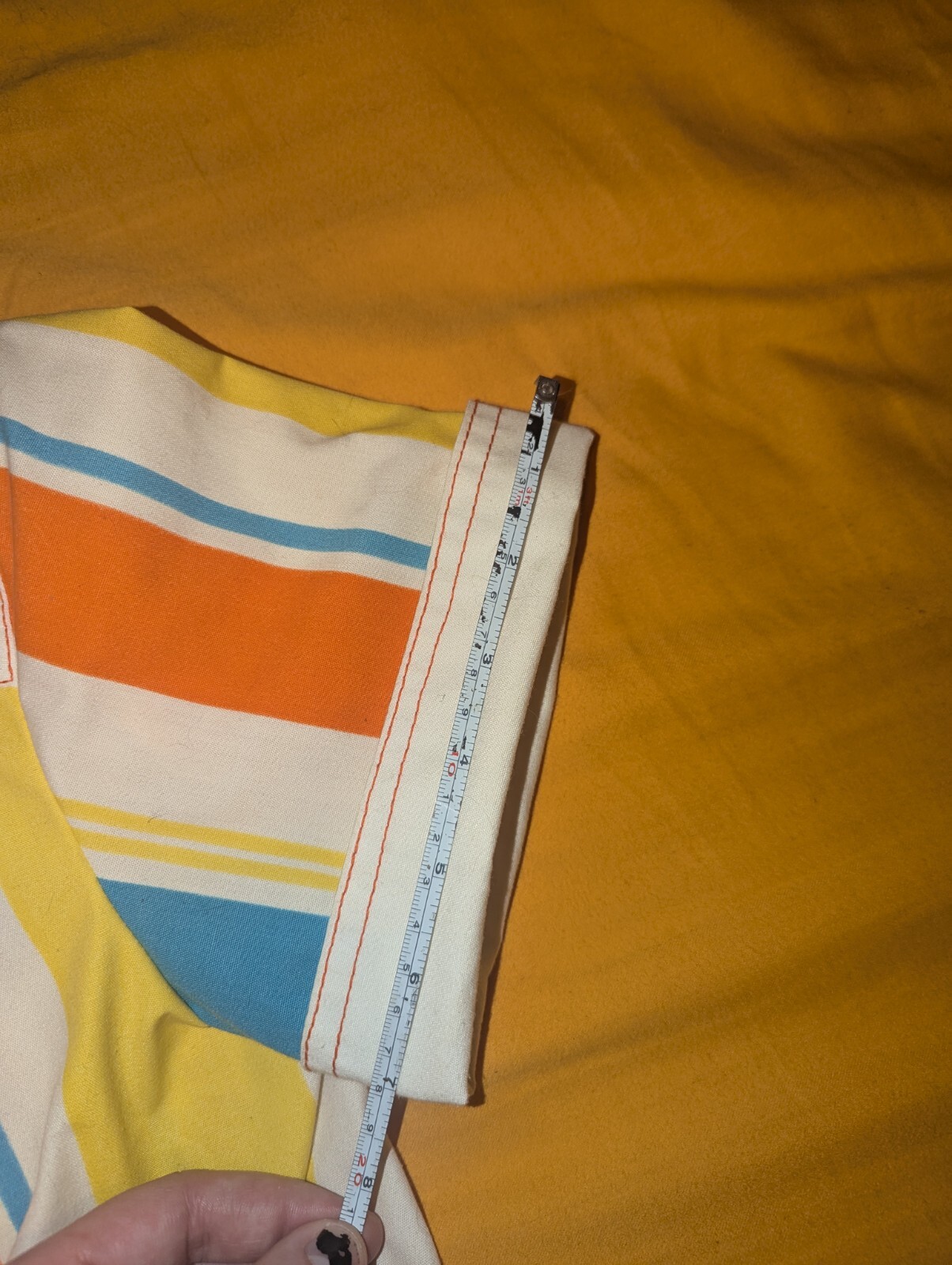 Vintage 70s The Strawberry Plant Dorothy Schoelen Striped Collared Shirt