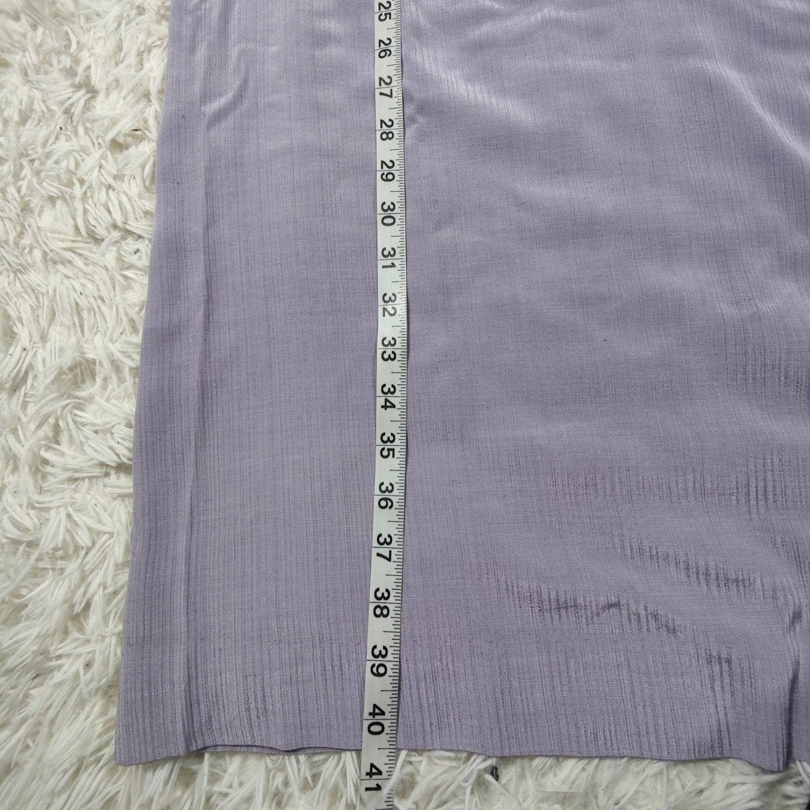Vintage Malouf of Dallas 80s Retro Shift Dress Lilac USA L Mandarin Secretary